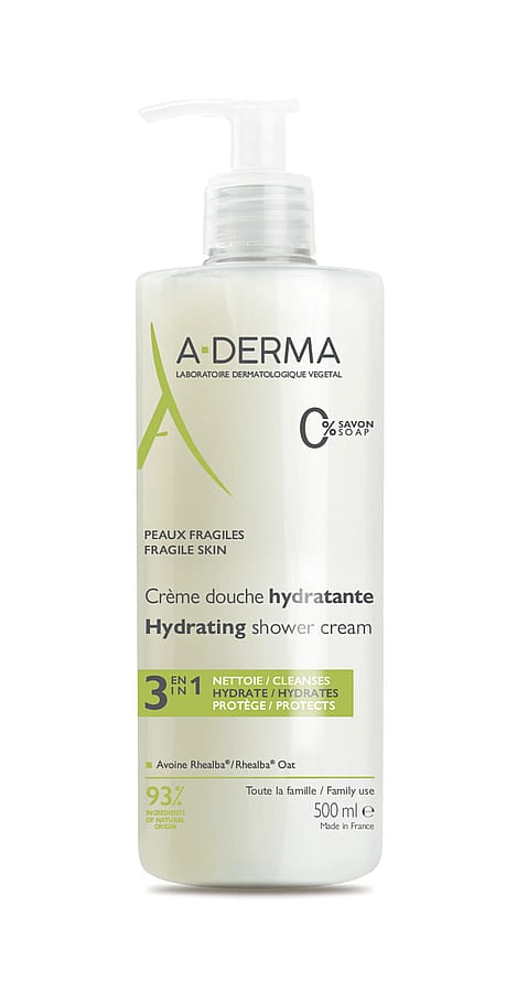 A-DERMA Face & Body Hydrating Shower Cream 500 ml