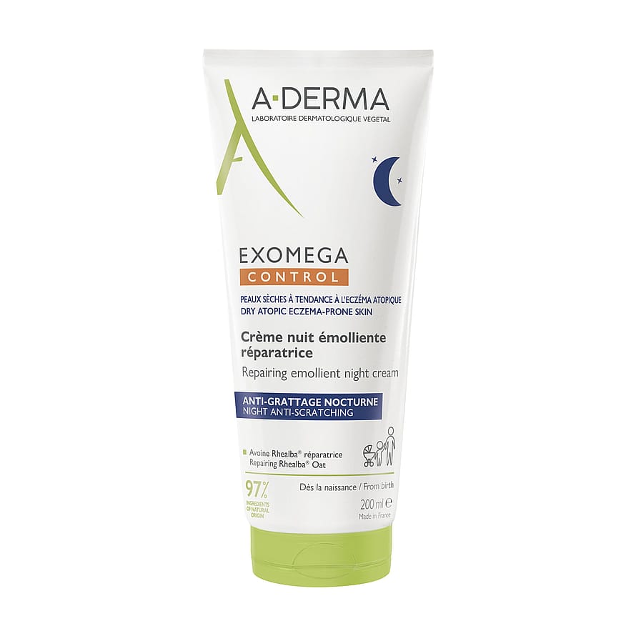 A-DERMA Exomega CONTROL Emollient Night Cream 200 ml