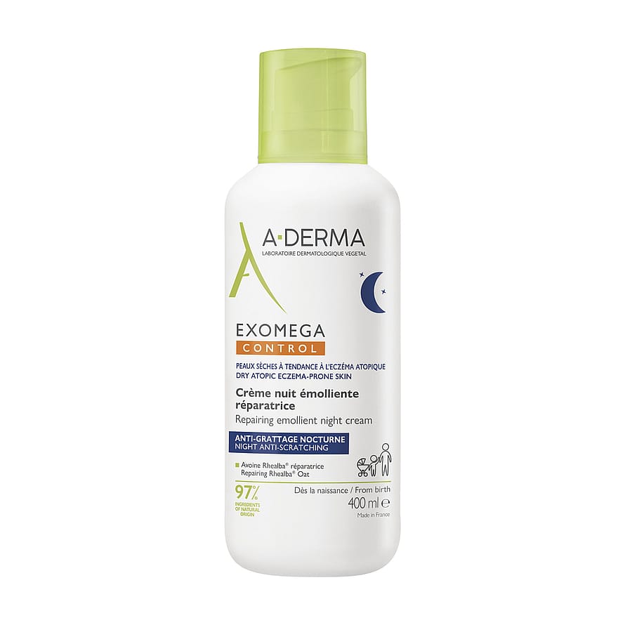 A-DERMA Exomega CONTROL Emollient Night Cream 400 ml