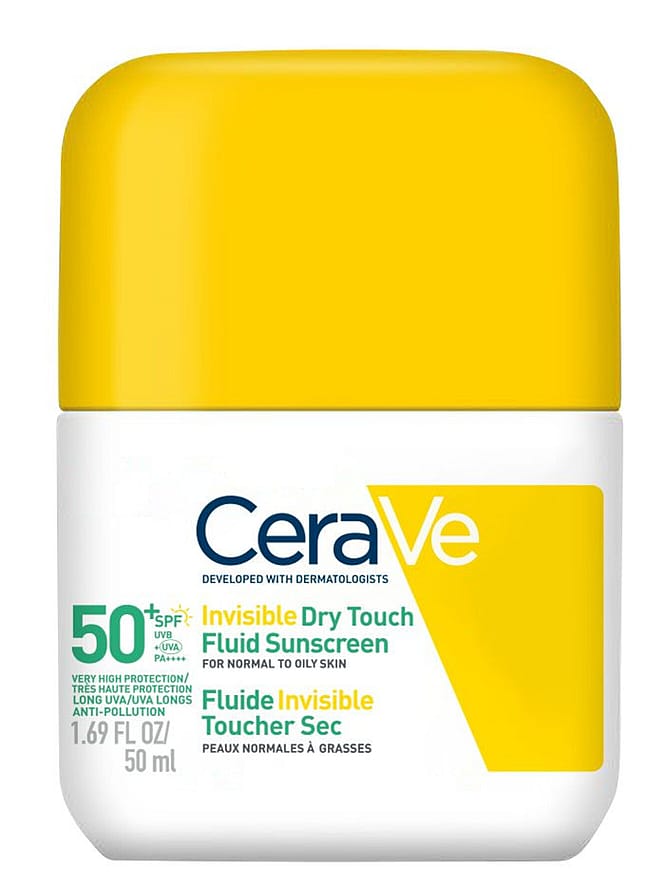 CeraVe Invisible Dry Touch Fluid Sunscreen Face SPF50+ 50 ml
