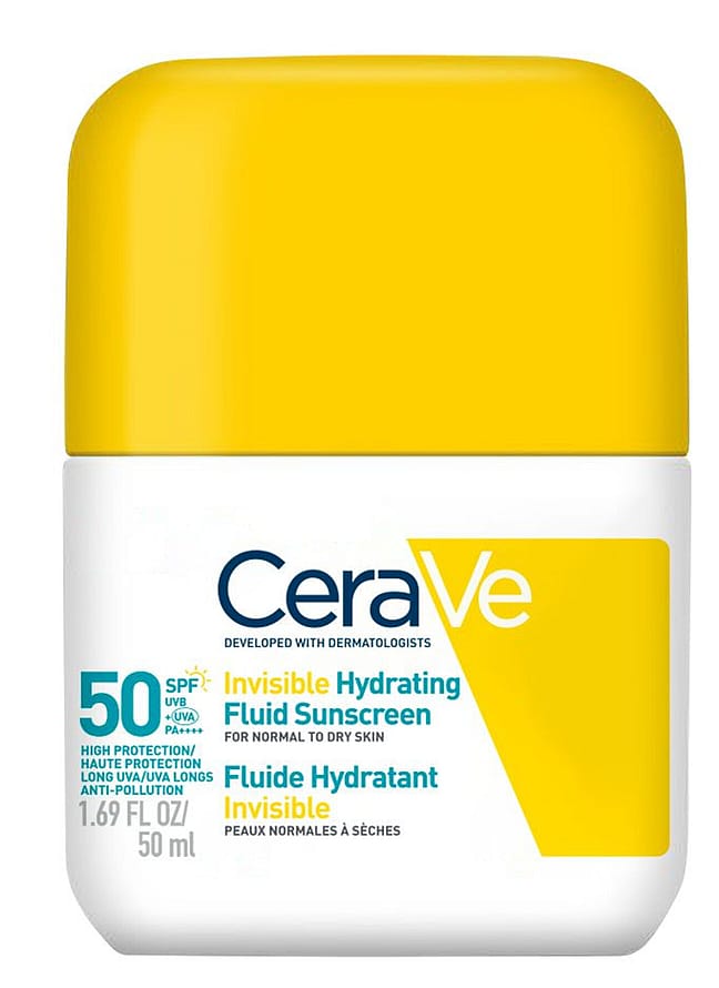 CeraVe Invisible Hydrating Fluid Sunscreen Face SPF50 50 ml