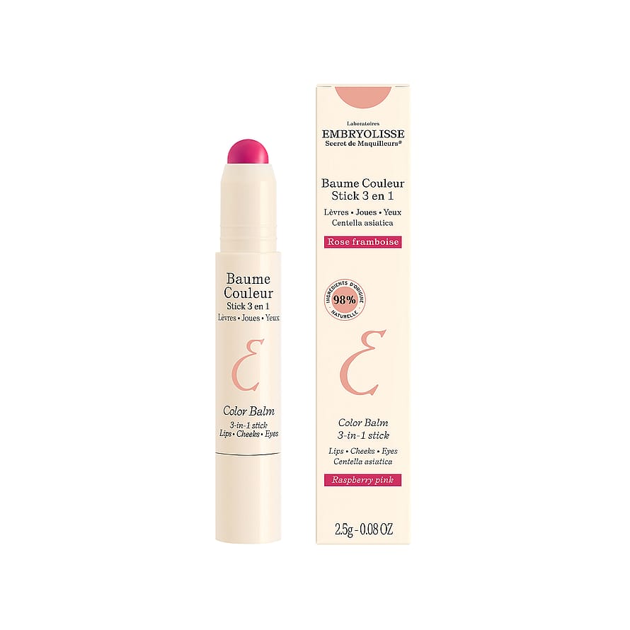 Embryolisse Color Balm 3-In-1 Stick Raspberry Pink