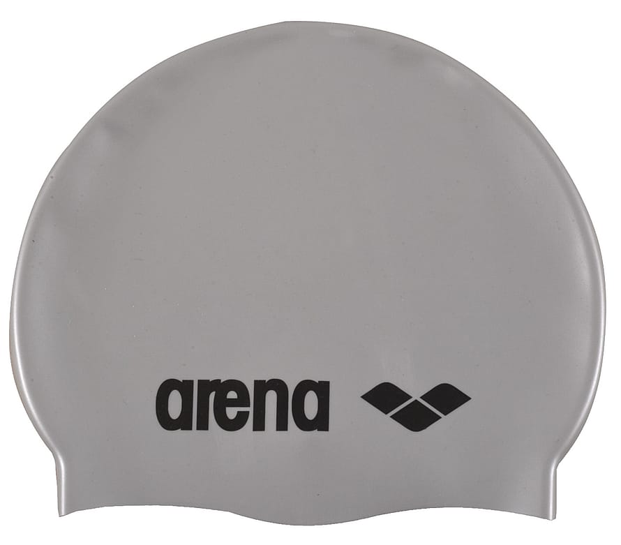 Arena Silicone Badehætte Voksen Silver/Black