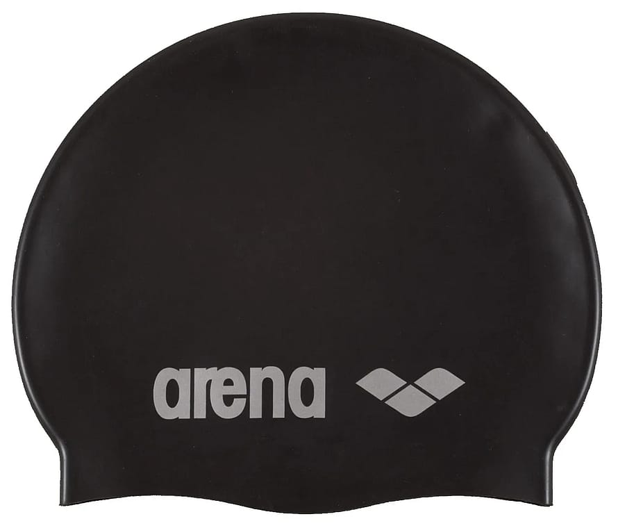 Arena Silicone Badehætte Voksen Black/Silver