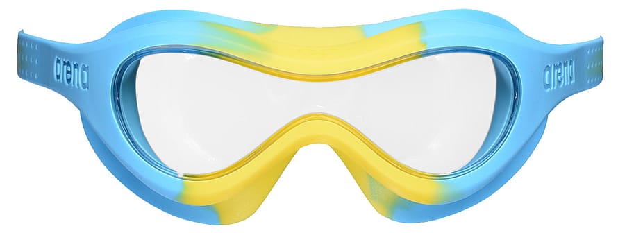 Arena Spider Svømmemaske Kids Clear, Yellow, Lightblue 2-5 år