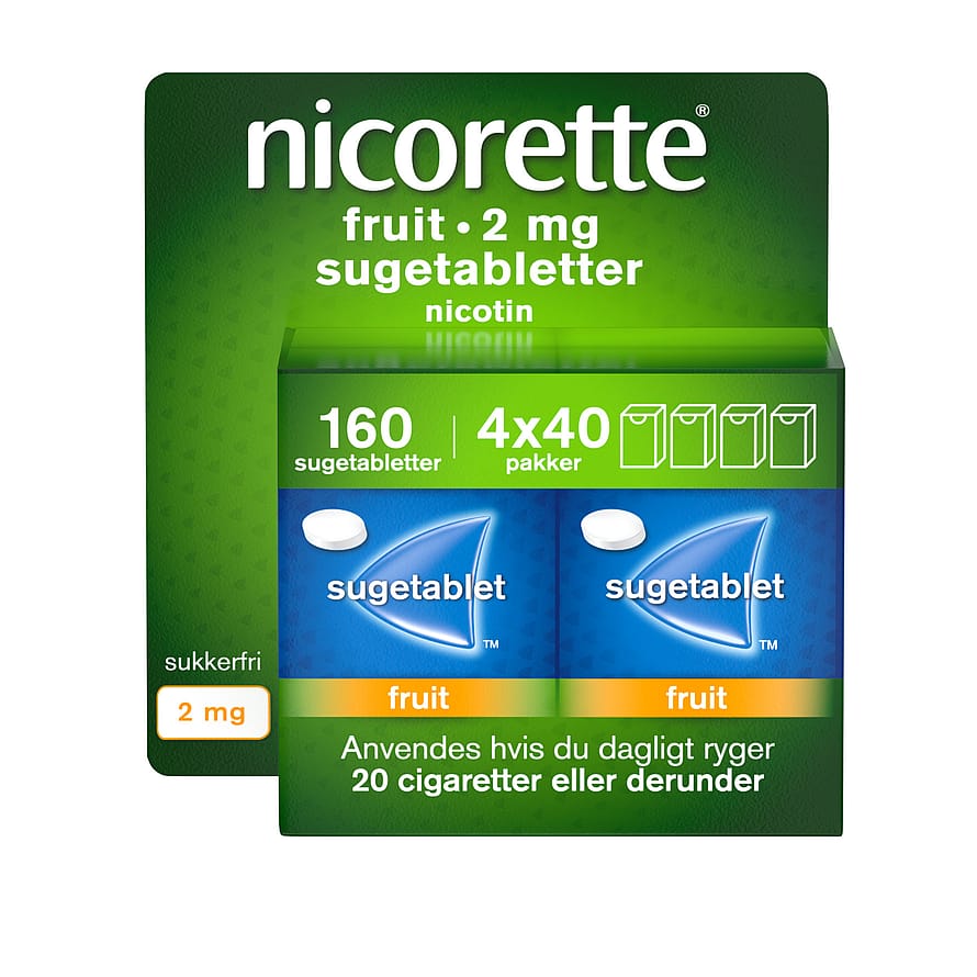 Nicorette® Sugetablet Fruit 2 mg 160 stk