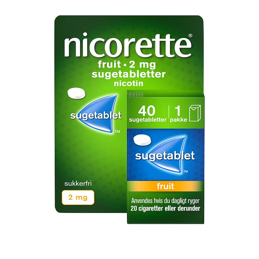 Nicorette® Sugetablet Fruit 2 mg 40 stk