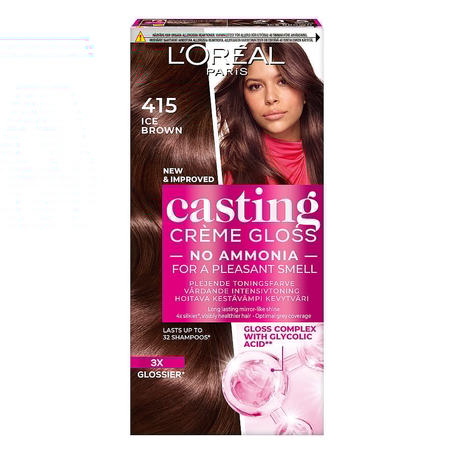 L'Oréal Paris Casting Crème Gloss Semipermanent Hårfarve 415 Marron Glacé