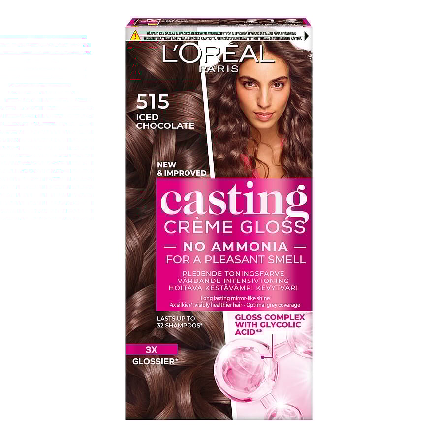 L'Oréal Paris Casting Crème Gloss Semipermanent Hårfarve 515 Chocolat Glacé