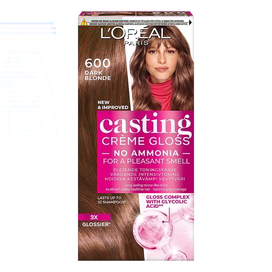 L'Oréal Paris Casting Crème Gloss Semipermanent Hårfarve 600 Dark Blond