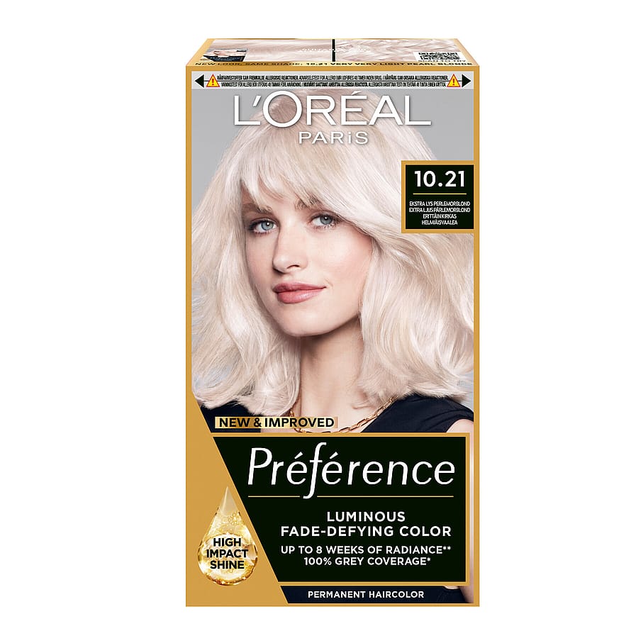 L'Oréal Paris Préférence Hårfarve 10.21 Stockholm Light Pearl Blond