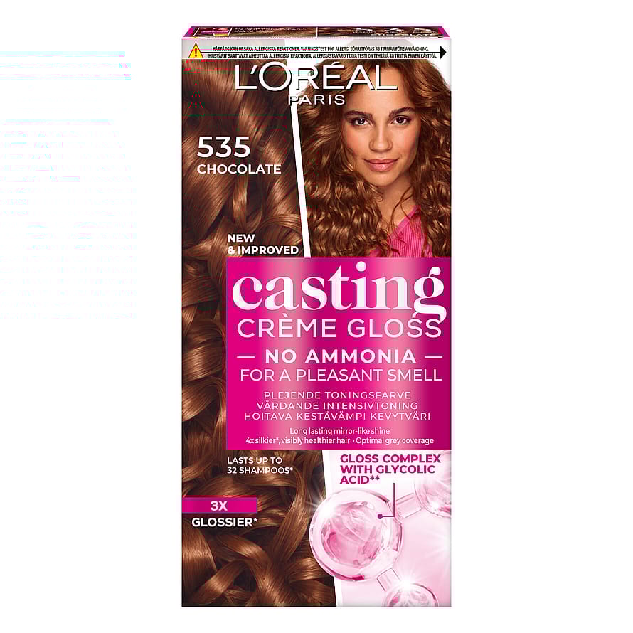L'Oréal Paris Casting Crème Gloss Semipermanent Hårfarve 535 Chocolate