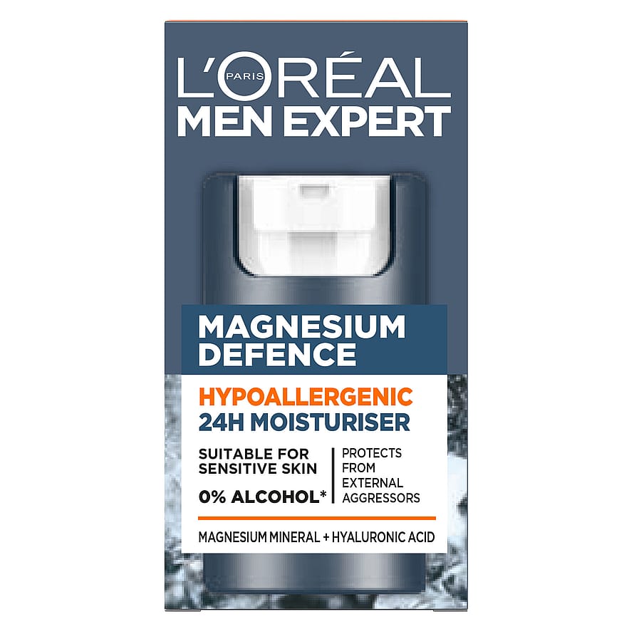 L'Oréal Paris Men Expert Magnesium Defence Hypoallergenic 24H Moisturiser 50 ml