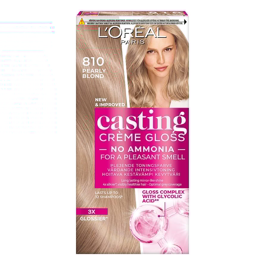 L'Oréal Paris Casting Crème Gloss Semipermanent Hårfarve 810 Satin Blonde