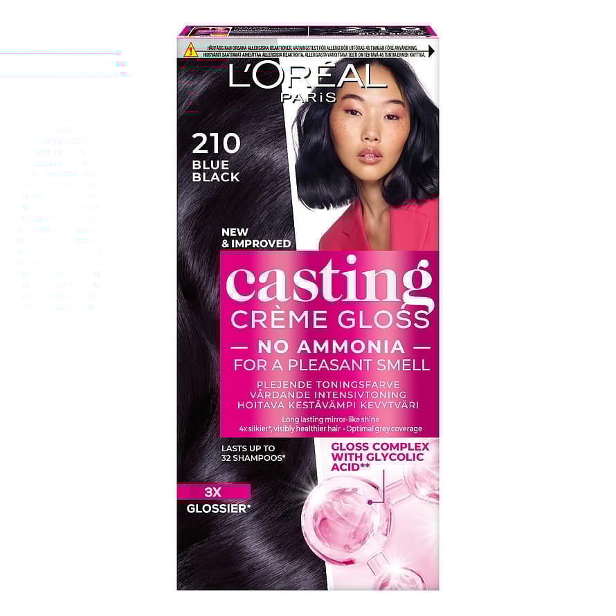 L'Oréal Paris Casting Crème Gloss Semipermanent Hårfarve 210 Blue Black