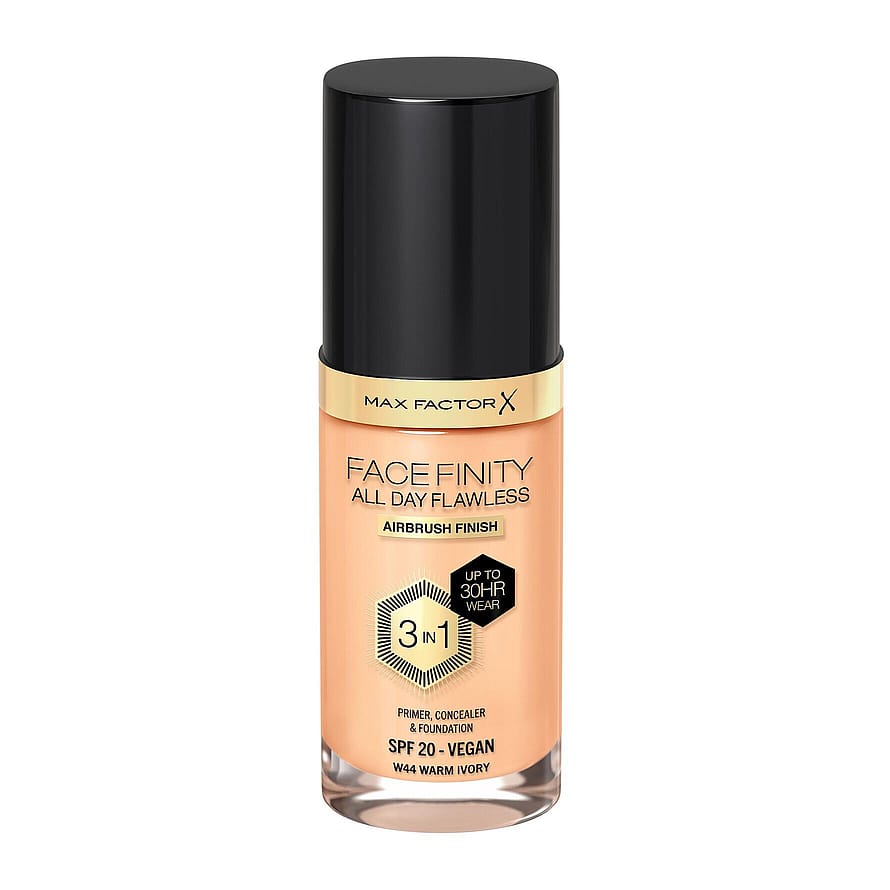 Max Factor Facefinity All Day Flawless Foundation SPF 20 W44 Warm Ivory