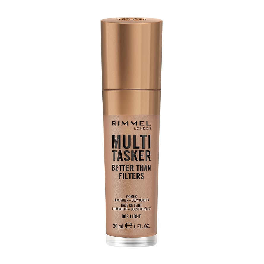 Rimmel Multi-Tasker Better Than Filters Face Primer, Glow Booster and Highlighter 003 Light