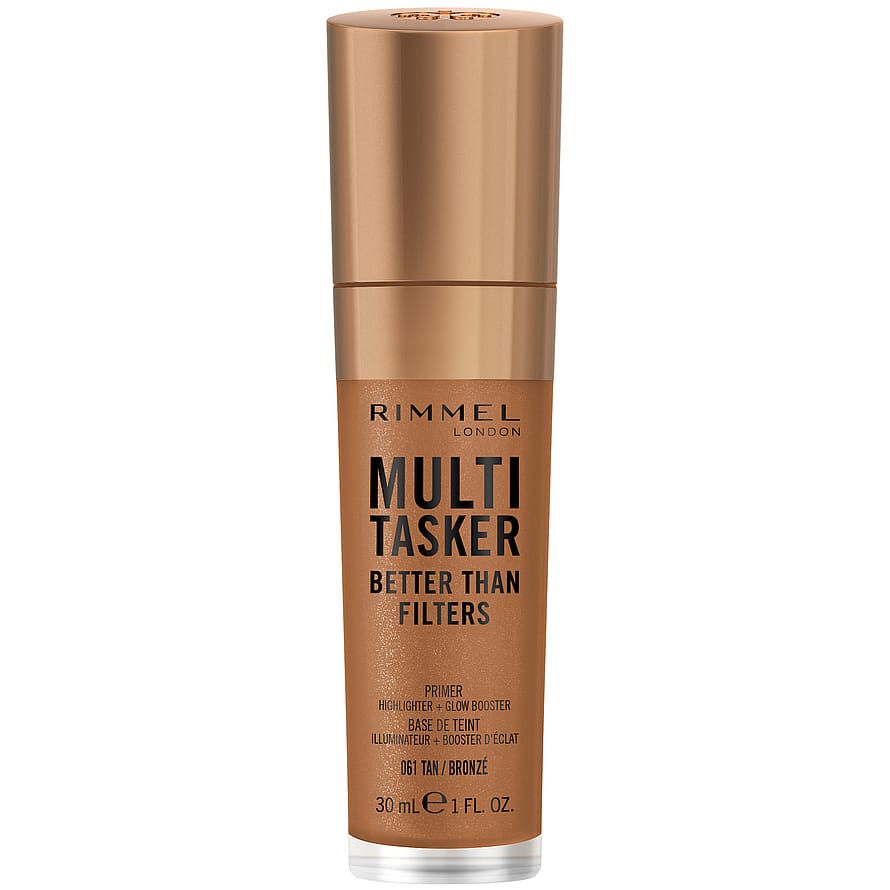 Rimmel Multi-Tasker Better Than Filters Face Primer, Glow Booster and Highlighter 041 Tan