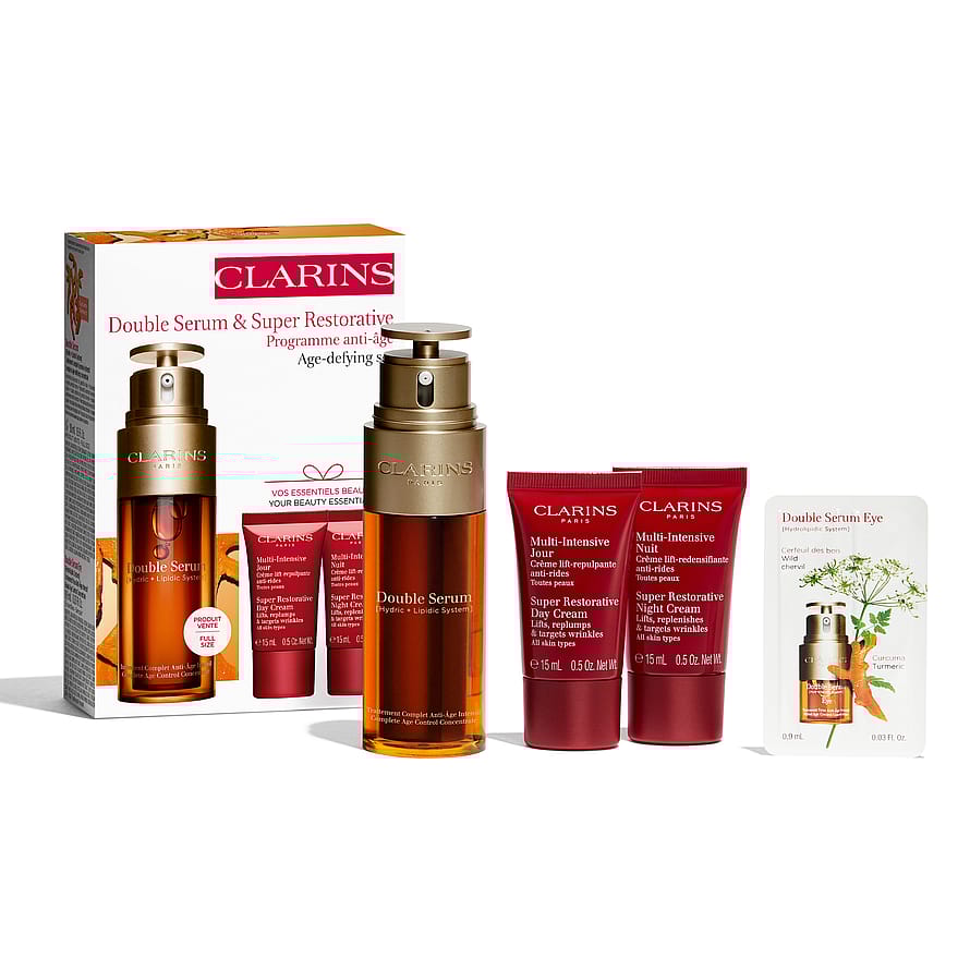 Clarins Double Serum & Super Restorative Youthfulness programme 50+