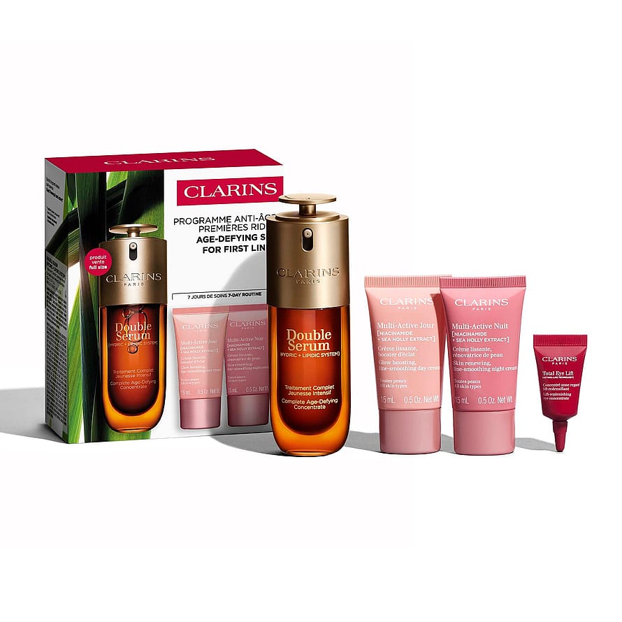 Clarins Value Pack DS9 50ml, MA day CR 15ml, MA night cr 15ml, TEL sample 3ml