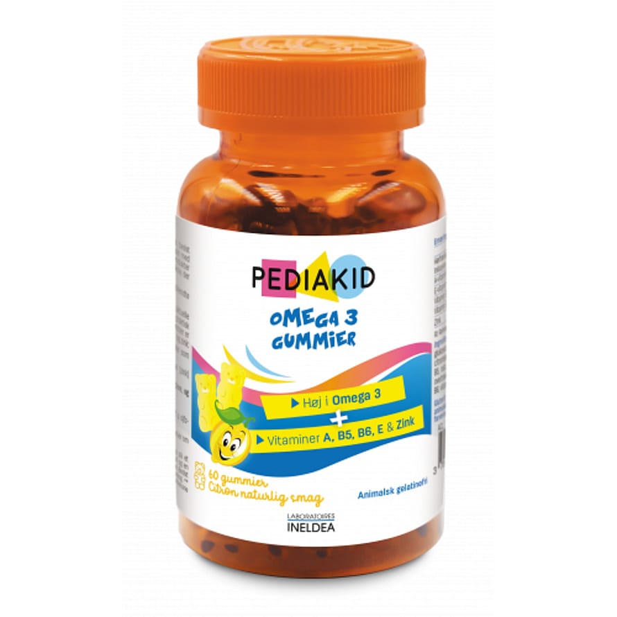 Pediakid Gummies Omega 3 Lemon 60 stk.
