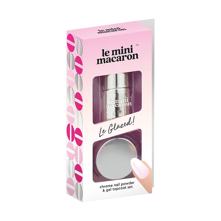 Le mini macaron Le Glazed Chrome Powder Set