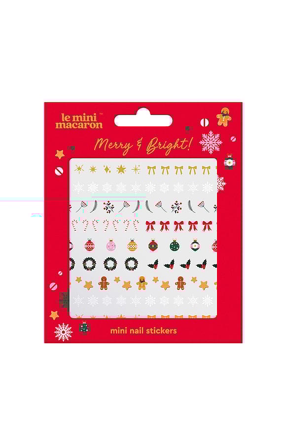 Le mini macaron Mini Nail Stickers Merry & Bright