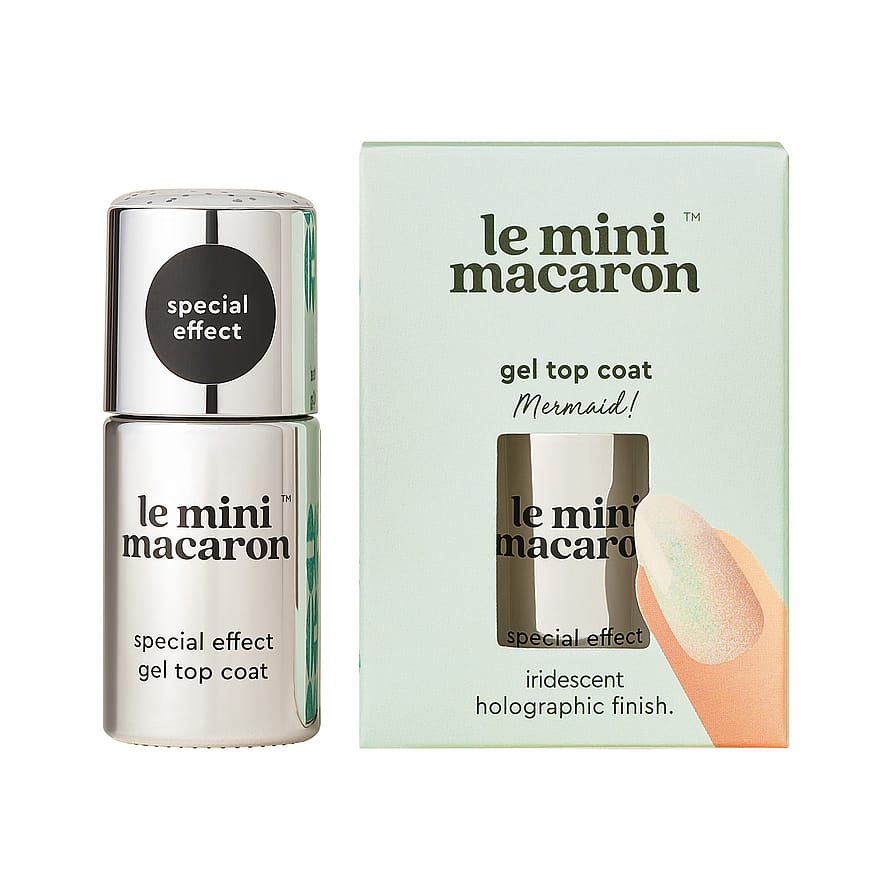 Le mini macaron Silver Glitter Gel Top Coat 8,5 ml