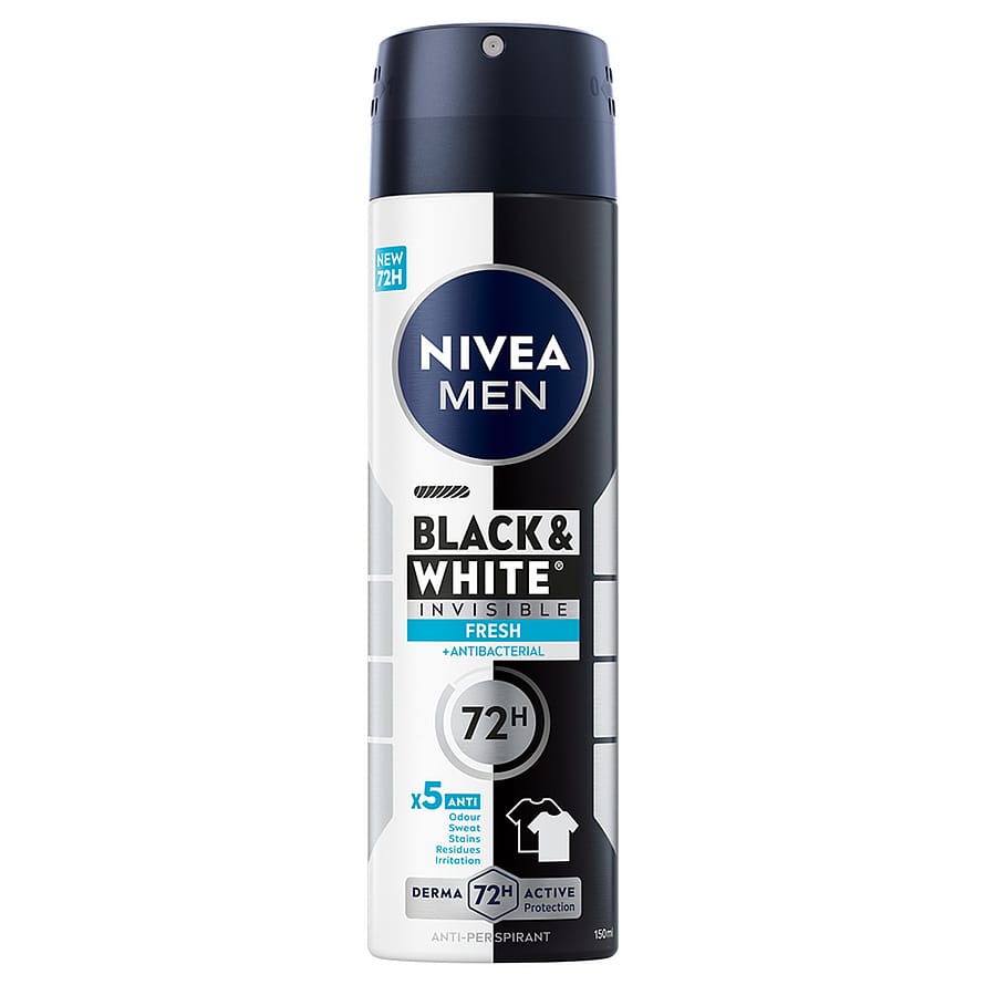 NIVEA Nivea Men Black & White Protect Invisible Fresh Deo Spray 150 ml