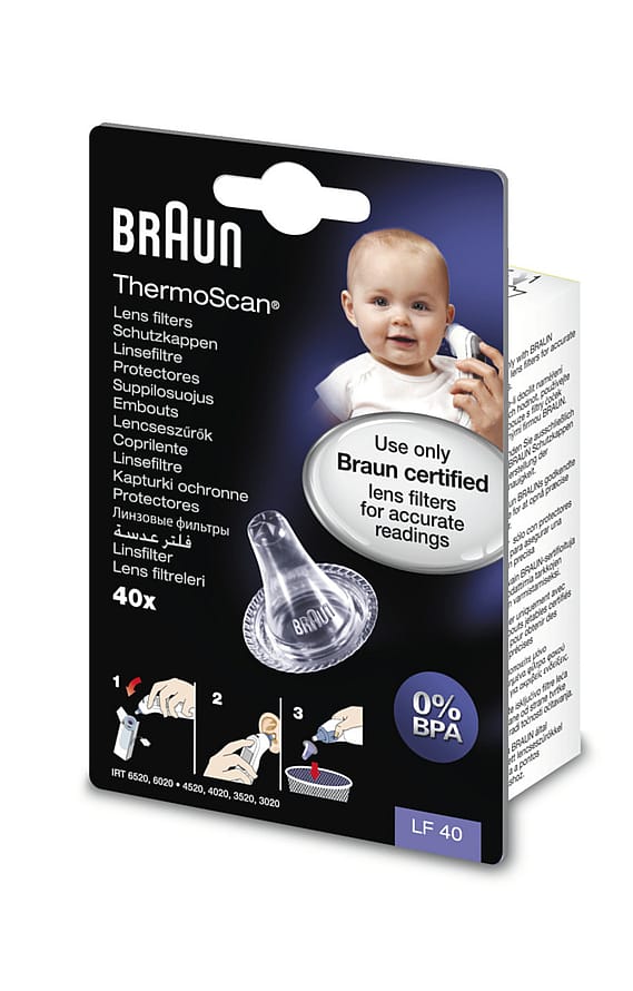 Braun Linsefilter til øretermometer 40 stk.