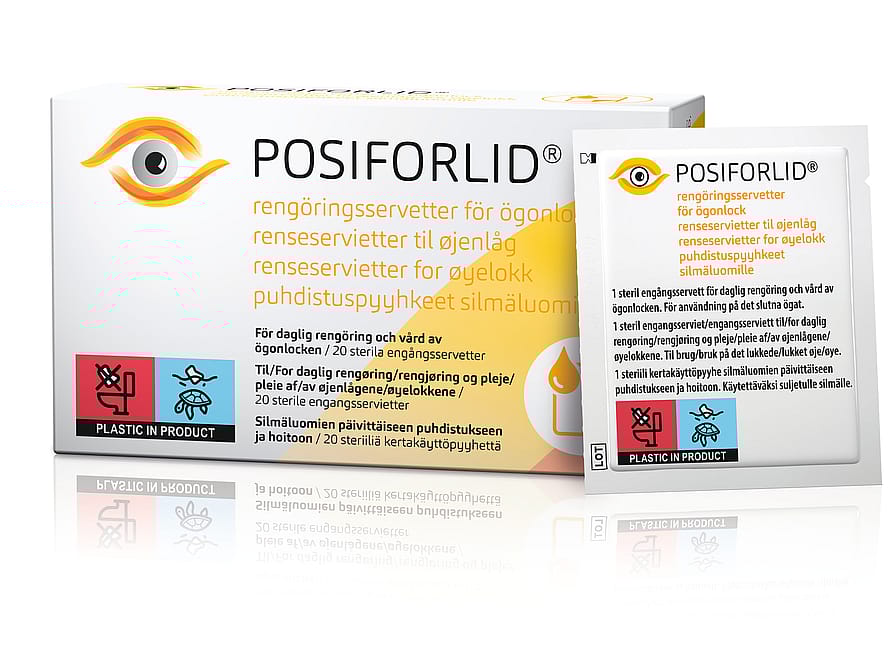 POSIFORLID Renseservietter til Øjenlåg 20 stk