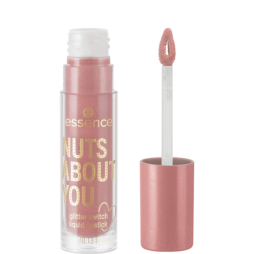 Essence NUTS ABOUT YOU glitter switch liquid lipstick 01 Kiss Me Prince!
