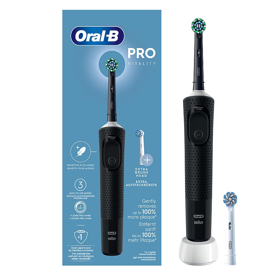Oral-B Vitality Pro Eltandbørste + 1 Børstehoved Sort