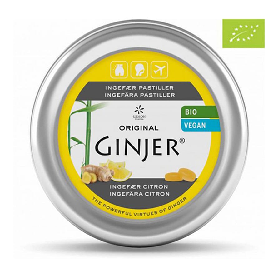 Ginjer GINJER® Ingefær CITRON Pastiller Ø 40 g