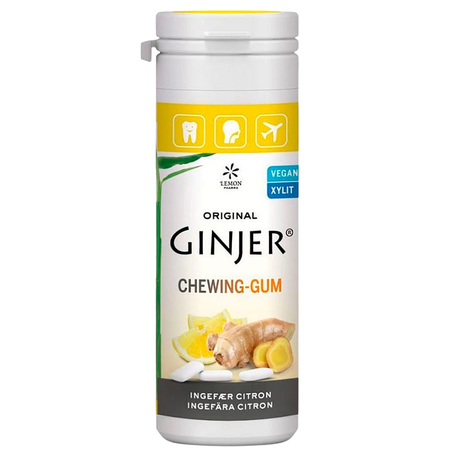 Lemon Pharma GINJER® Ingefær Tyggegummi Citron, 30 g