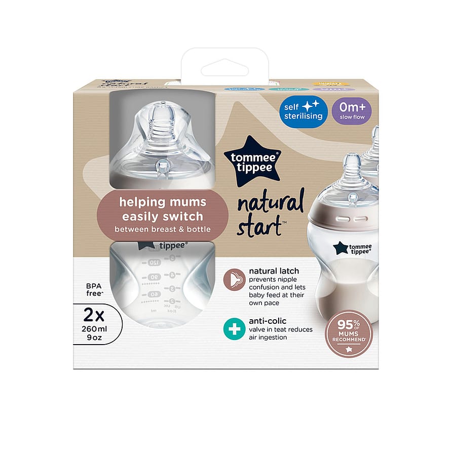 Tommee Tippee Natural Start sutteflaske 2 x 260 ml