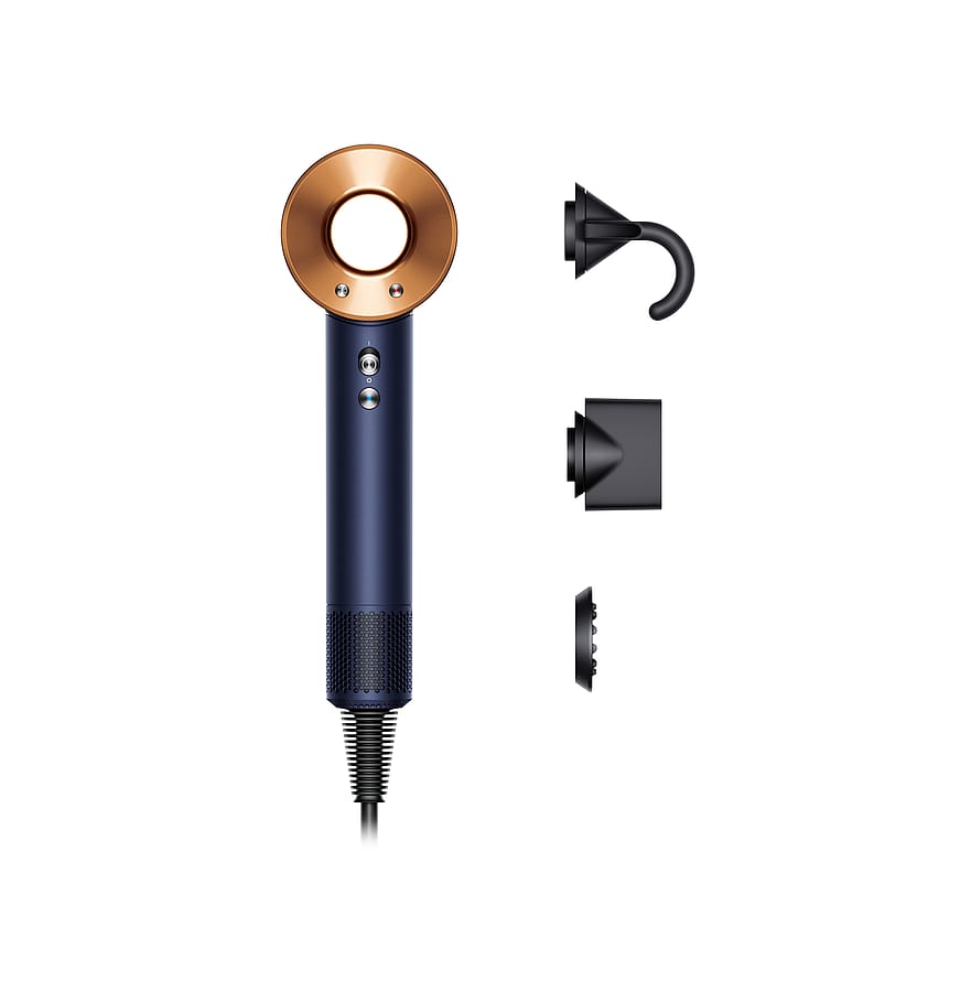 Dyson Supersonic Hairdryer Straight + Wavy Prussian Blue/Rich Copper