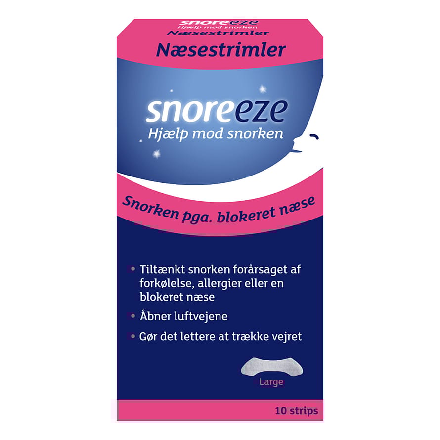 Snoreeze Næsestrimler L - 10 stk