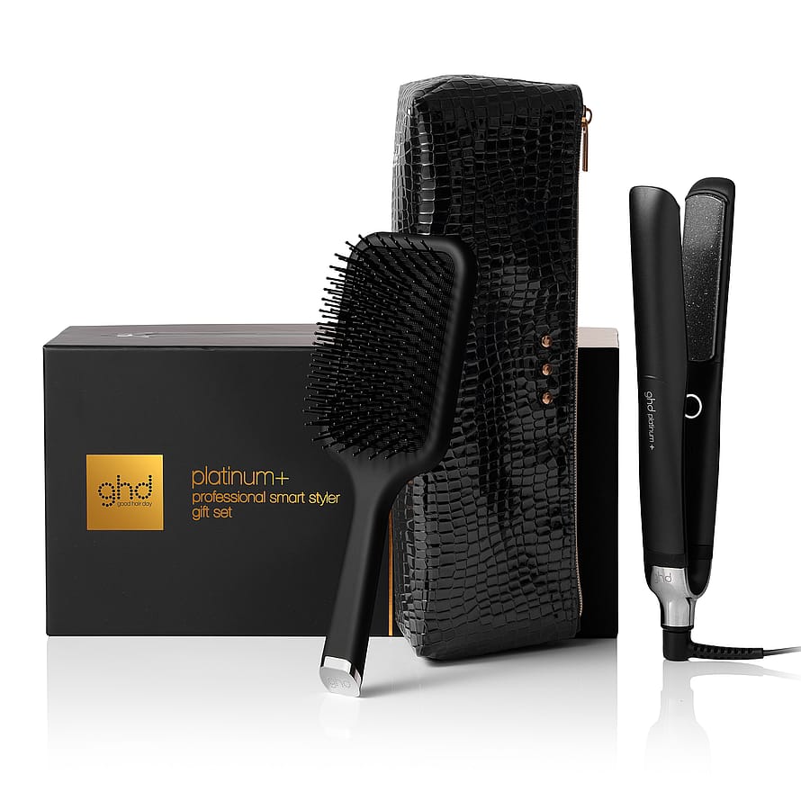 ghd Platinum+ Christmas Gift Set - Hair Straightener Black