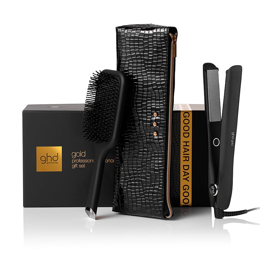 ghd Gold Christmas Gift Set - Hair Straightener Black