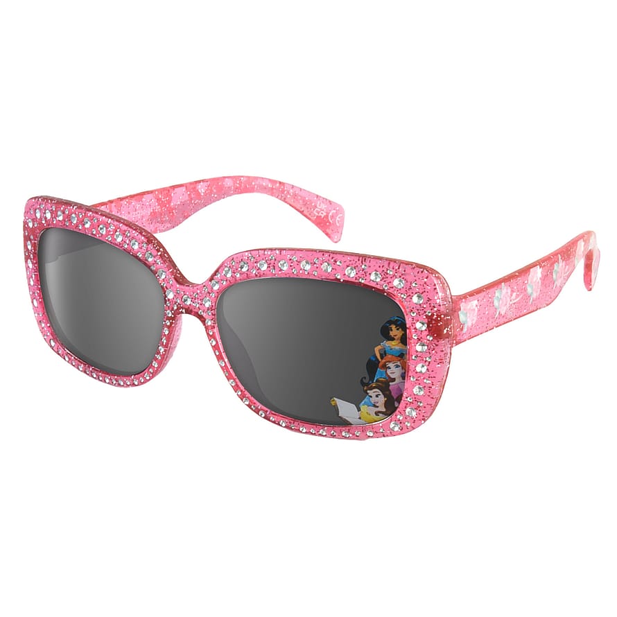 Disney Solbrille Princess Transparent Pink With Diamonds Age 3-5 Years