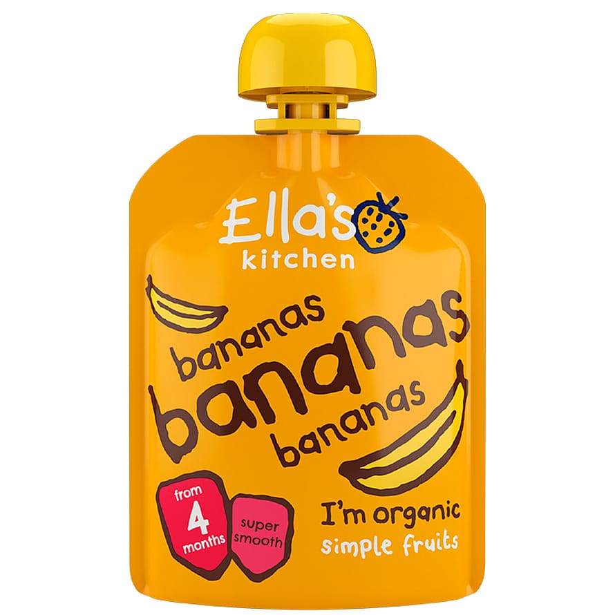 Ella's Kitchen Babymos banan, banan & banan (4 mdr) Ø 70 g