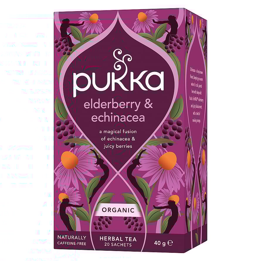Pukka Hyldebær & Echinacea te Ø 20 breve