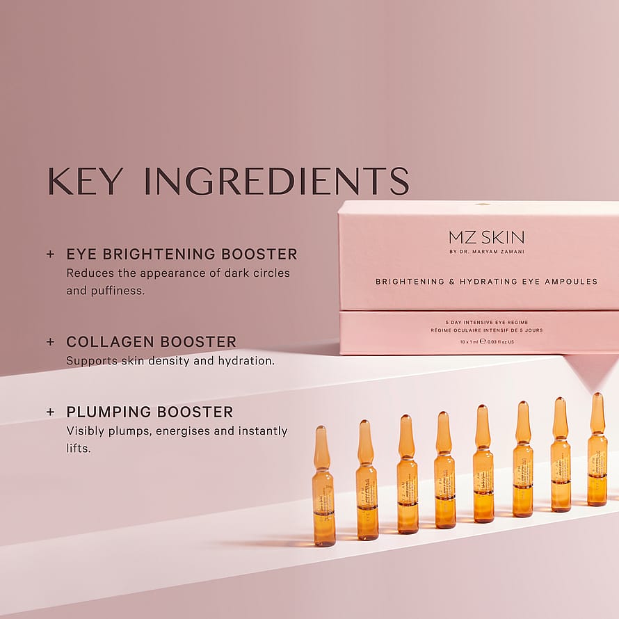 MZ SKIN Brightening & Hydrating Eye Ampoules 10 stk