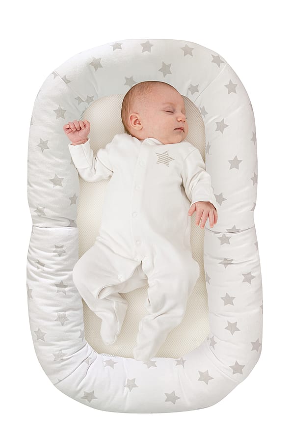 Little Chick London Babynest Hvid/Grå