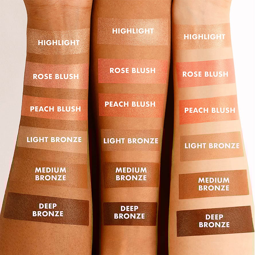 ICONIC LONDON Multi-Use Cream Blush, Bronze and Highlight Palette