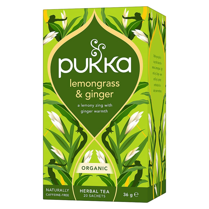Pukka Lemongrass & Ginger te Ø 20 breve
