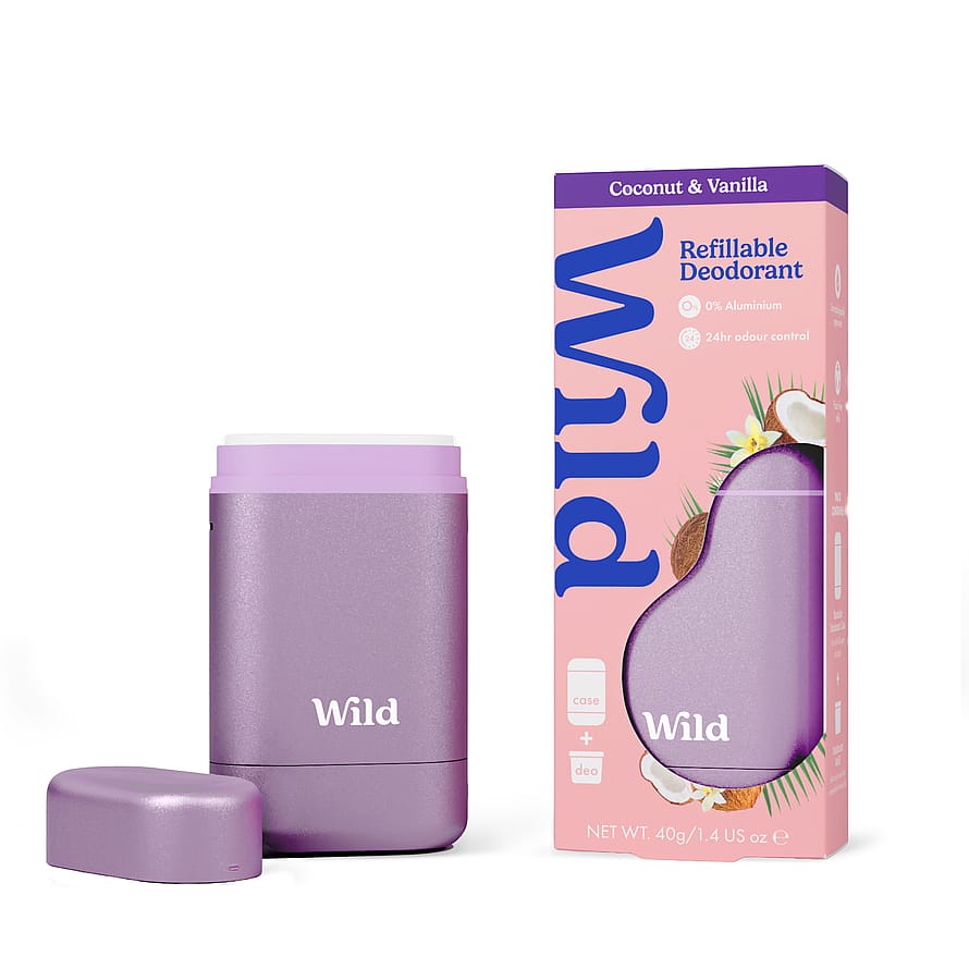 Wild Deodorant Refillable Coconut Vanilla