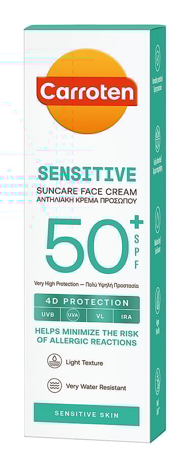 Carroten Suncare Sensitive Face Cream SPF 50 50 ml
