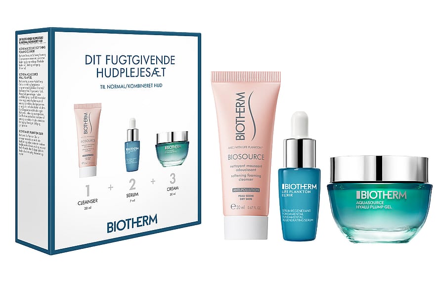 Biotherm Aquasource Hyalu Plump Fugtgivende Sæt Til Normal/Kombineret Hud